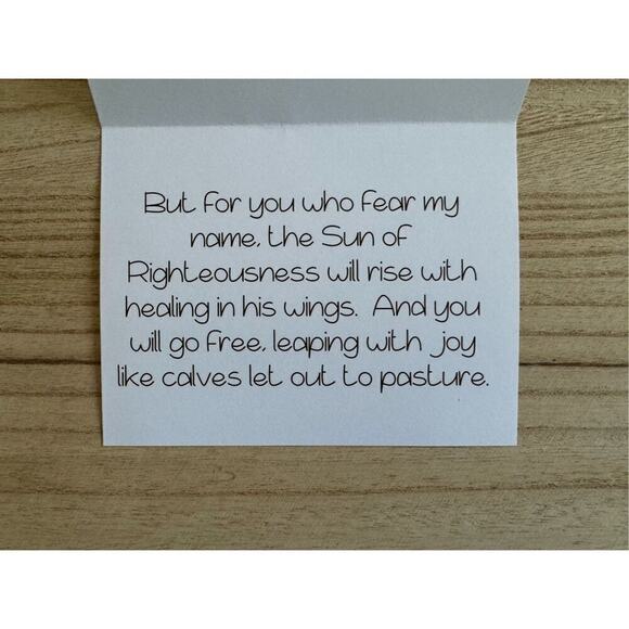 Greeting Cards Set of 4 Encouragement Gift Christian Bible Verse Custom Art - Picture 5 of 5